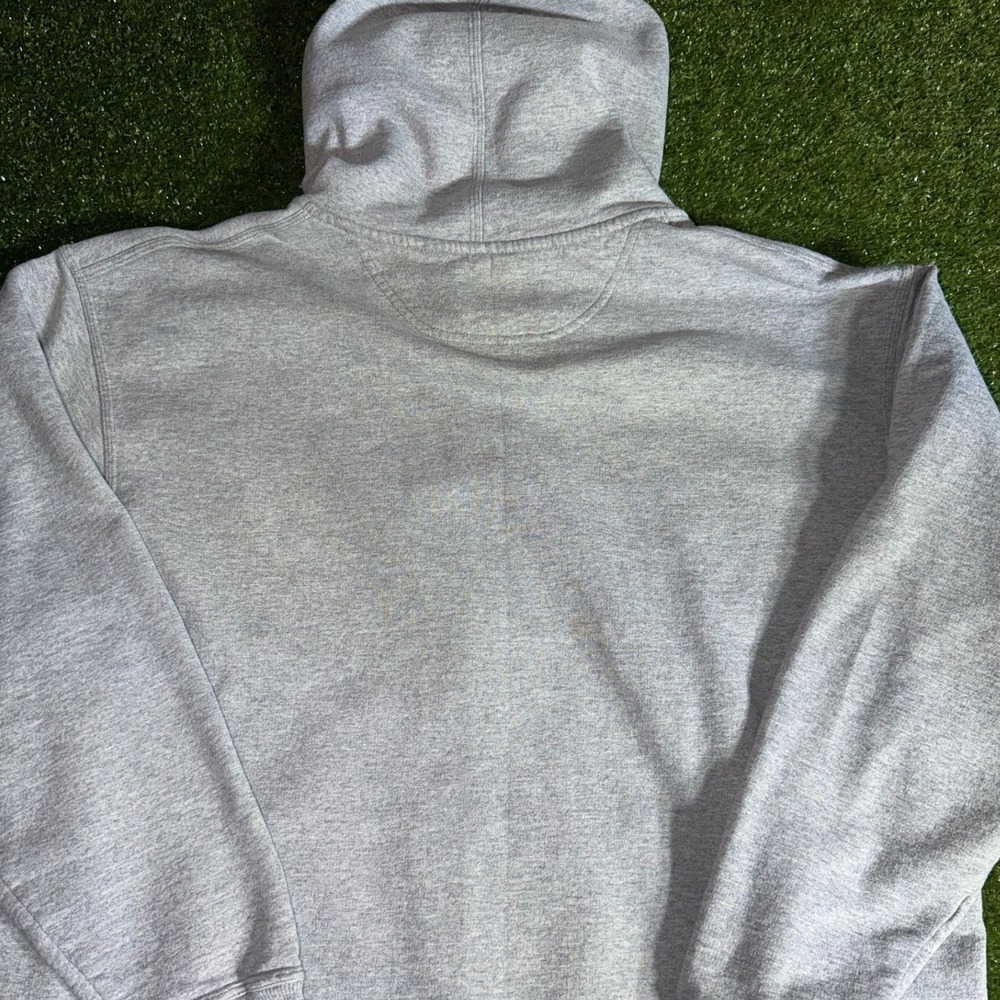 Champion Mens 2XL Full Zip Hoodie Heather Gray Authentic Logo Sweatshirt XLG - Picture 7 of 7